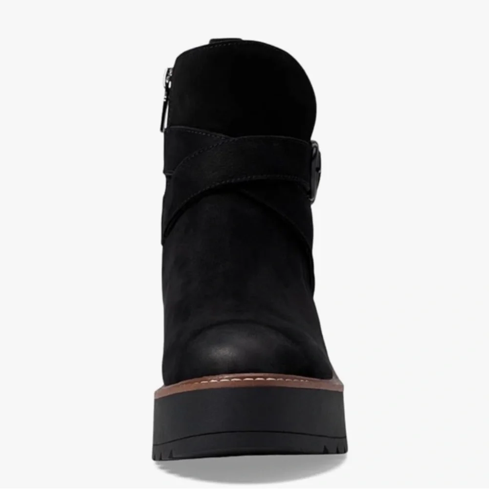 BLONDO GIOVANNI WATERPROOF PLATFORM BOOTS BLACK NEW 8.5